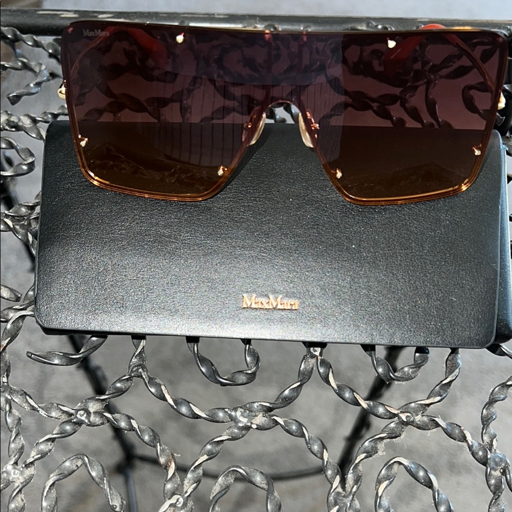 MaxMara Brown Oversized Sunglasses